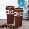 Tasse en céramique Starbucks avec couvercle et enveloppe en silicone, tasse à café Starbucks à chaud, tasse Starbucks